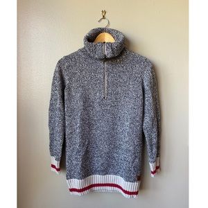 Roots Cabin Quarter Zip Tunic Sweater